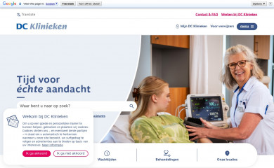 dcklinieken.nl screenshot