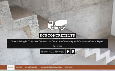 dcsconcreteltd.com screenshot