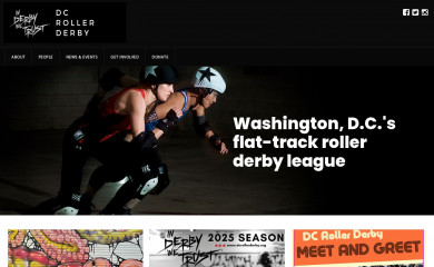 dcrollergirls.com screenshot
