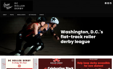 dcrollergirls.com screenshot