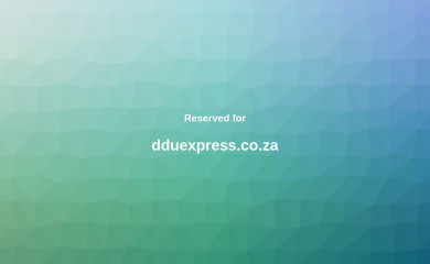 dduexpress.co.za screenshot