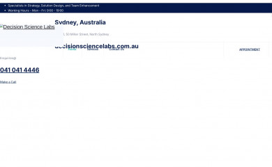 decisionsciencelabs.com.au screenshot