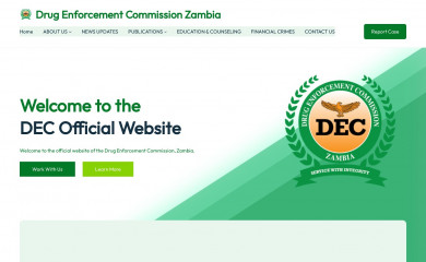 deczambia.gov.zm screenshot