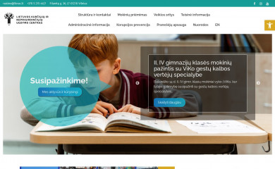 deafcenter.lt screenshot