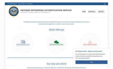 deas.mil screenshot