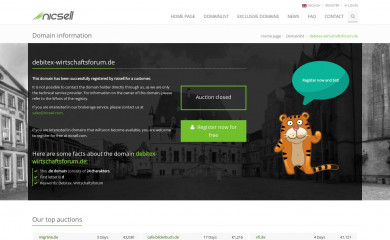 debitex-wirtschaftsforum.de screenshot