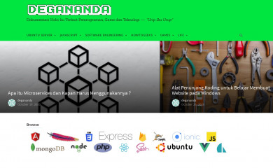 http://degananda.com screenshot