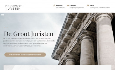 degrootjuristen.nl screenshot