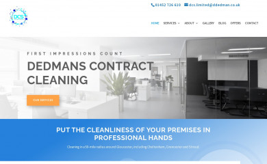 dedmancleaning.co.uk screenshot