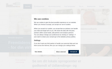 dedanskesprogcentre.dk screenshot