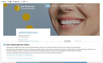 dedeventertandartspraktijk.nl screenshot