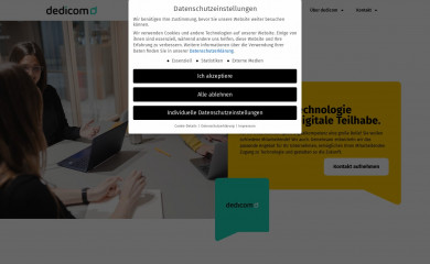 dedicom.de screenshot
