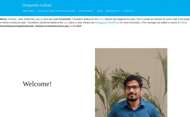 deepanshugahlaut.com screenshot