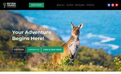 deepcreekexperiences.com.au screenshot