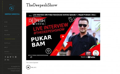 deepesh.com screenshot