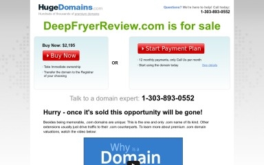 deepfryerreview.com screenshot