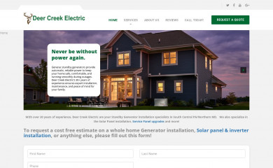 deer-creek-electric.com screenshot