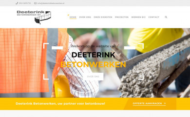 deeterinkbetonwerken.nl screenshot