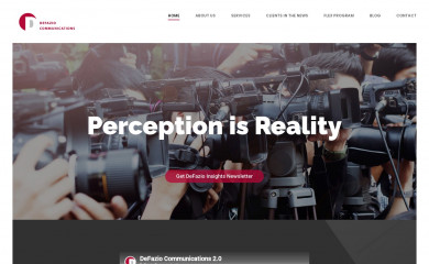 defaziocommunications.com screenshot