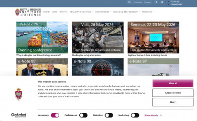 defence-institute.be screenshot