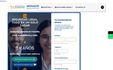 defensasynegocios.cl screenshot