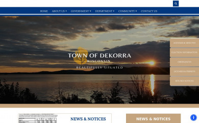 dekorra-wi.gov screenshot