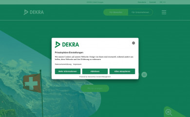dekra-arbeit.ch screenshot