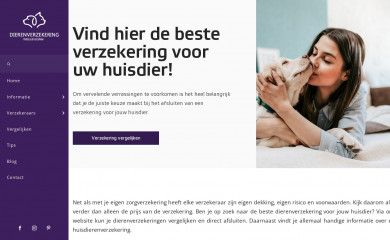 dehuisdierenverzekering.nl screenshot