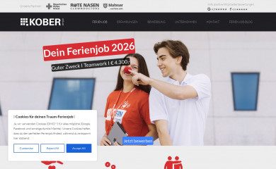 deinferienjob.com screenshot