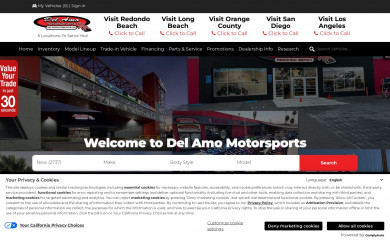 delamomotorsports.com screenshot