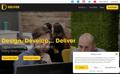 delivermedia.co.uk screenshot