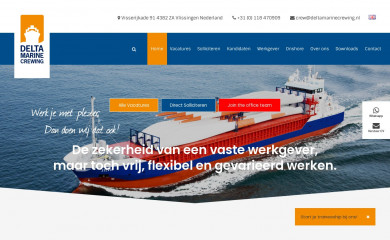 deltamarinecrewing.nl screenshot