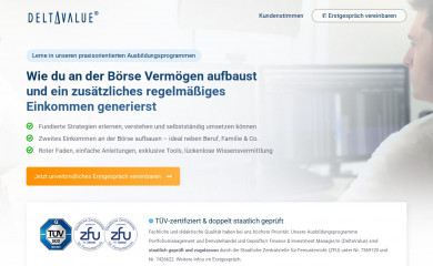 deltavalue.de screenshot