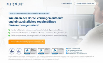 deltavalue.de screenshot