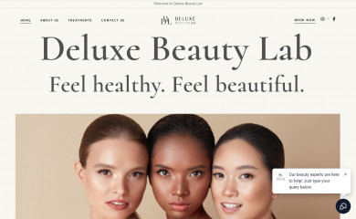 deluxebeautylab.net.au screenshot
