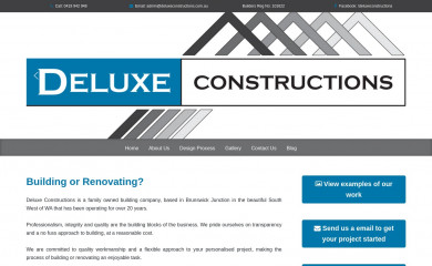 deluxeconstructions.com.au screenshot