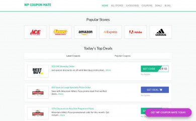 https://demo.couponthemes.net/wp-coupon-mate/ screenshot