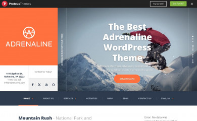 https://demo.proteusthemes.com/adrenaline/ screenshot
