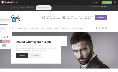 https://demo.proteusthemes.com/beauty/ screenshot