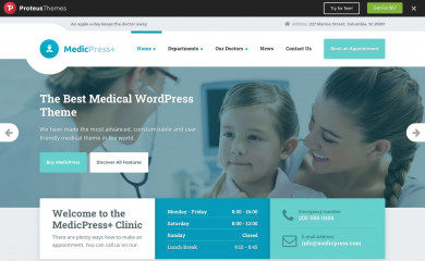 https://demo.proteusthemes.com/medicpress/ screenshot