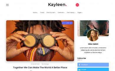 https://demo.rivaxstudio.com/kayleen/ screenshot