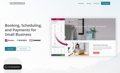 https://demo.themovation.com/entrepreneur screenshot
