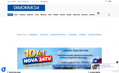 demokracija.si screenshot