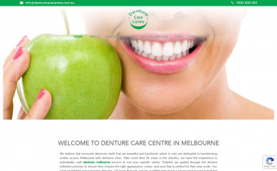 denturecarecentre.com.au screenshot