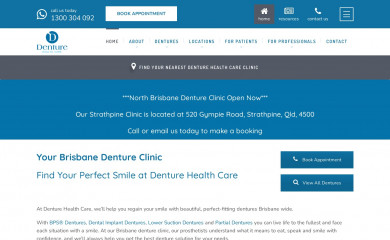 denturehealthcare.com.au screenshot