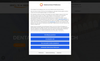 dental-team-biberach.de screenshot
