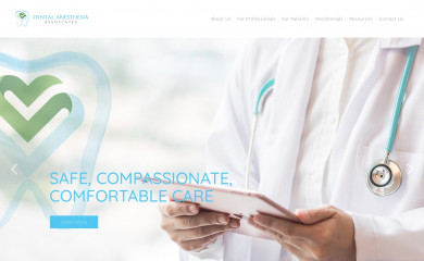 dentalanesthesiaassoc.com screenshot