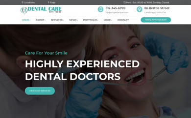 Divi Dental Care Theme screenshot