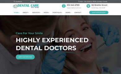 Divi Dental Care Theme screenshot