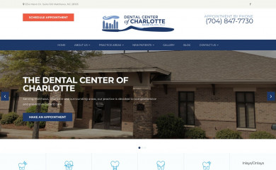 dentalcenterofcharlotte.com screenshot